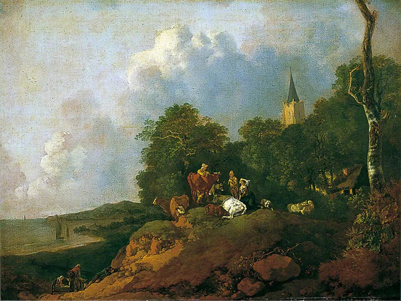 Näkymä meren rannalla - Thomas Gainsborough