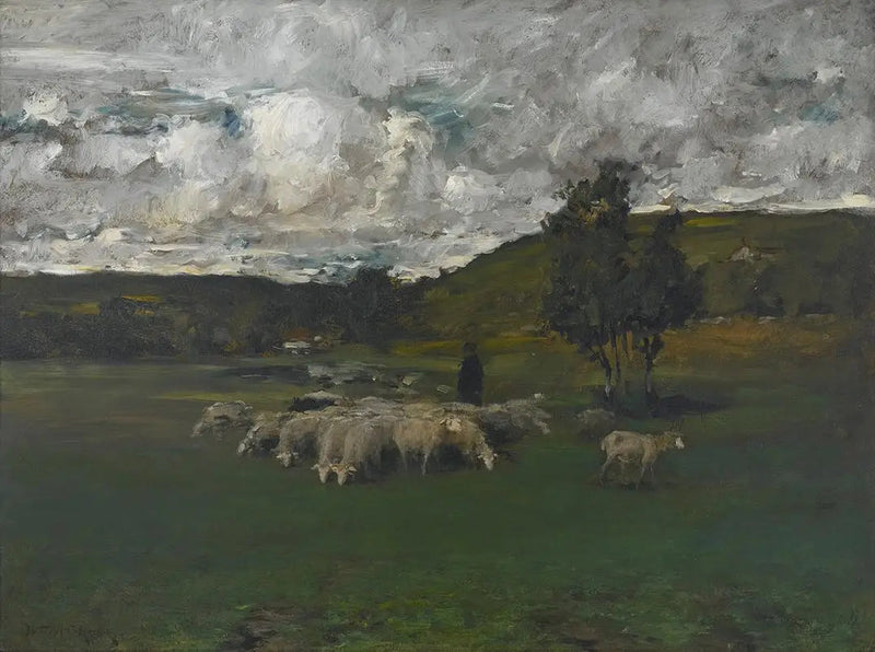 Näkymä äänestyspaikan läheltä - William Merritt Chase