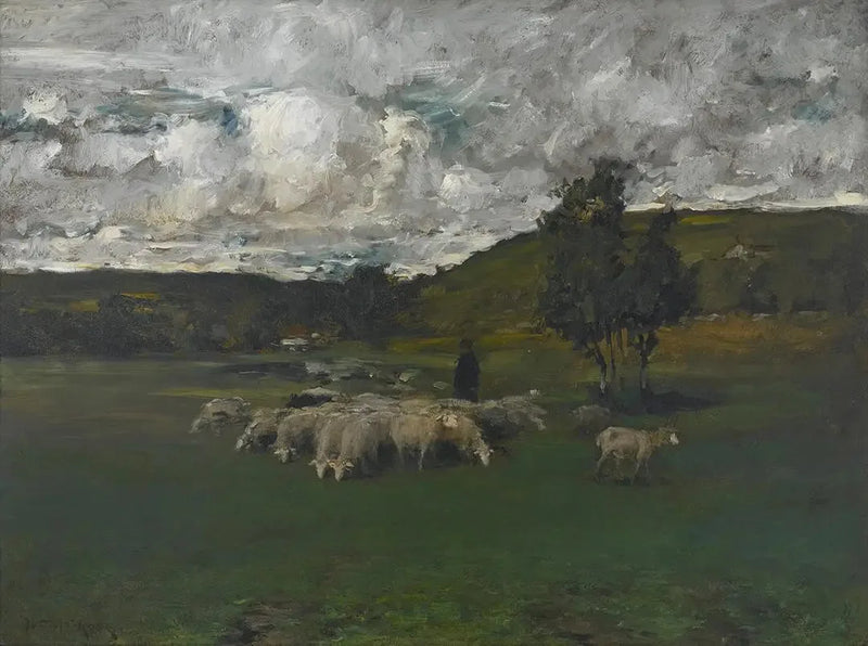 Näkymä äänestyspaikan läheltä - William Merritt Chase