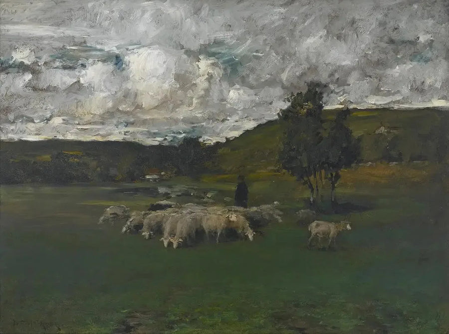 Näkymä äänestyspaikan läheltä - William Merritt Chase