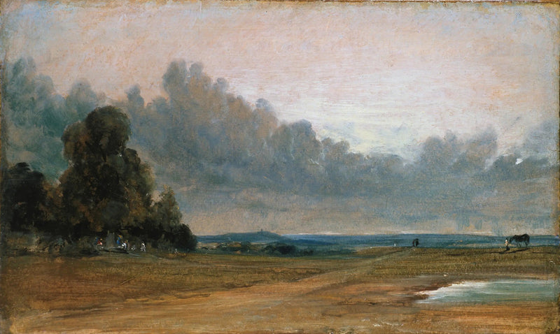 Näkymä Hampstead Heathilta Harrowin kanssa kaukana taustalla - John Constable