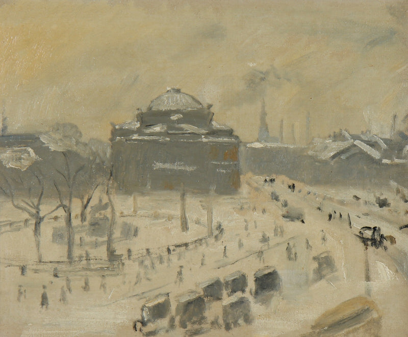 Näkymä Kongens Nytorville, Kööpenhamina. -Michael Peter Ancher