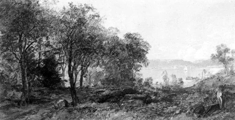 Näkymä Hudson-joelle - Jasper Francis Cropsey