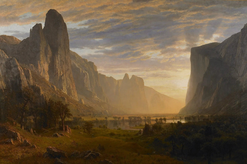 Näkymä Yosemite-laaksoon, Kalifornia - Albert Bierstadt