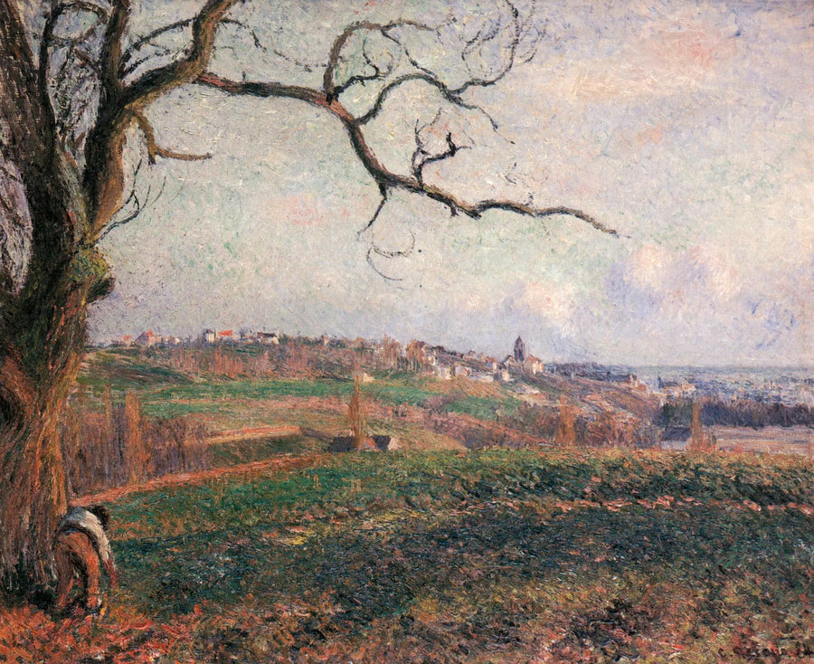 Näkymä Pontoisen kaupunkiin - Camille Pissarro
