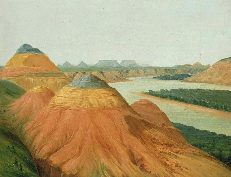 Näkymä ylä-Missourin Big Bendistä - George Catlin