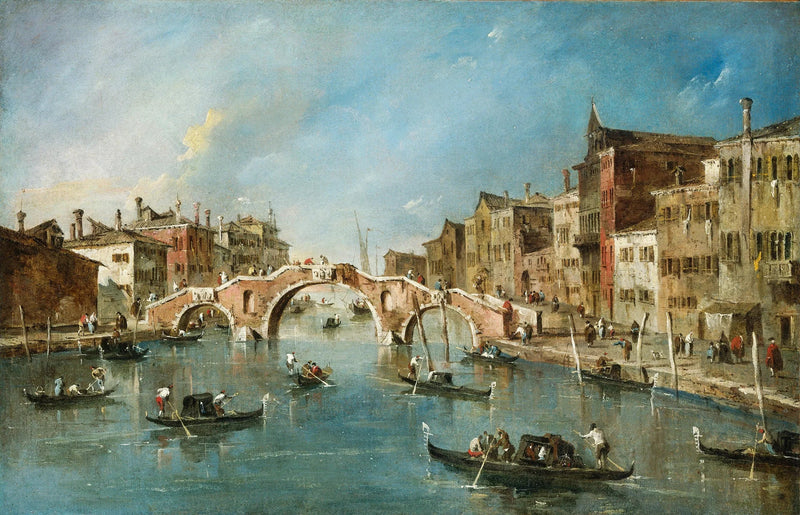 Näkymä Cannaregon kanavalle, Venetsia - Francesco Guardi