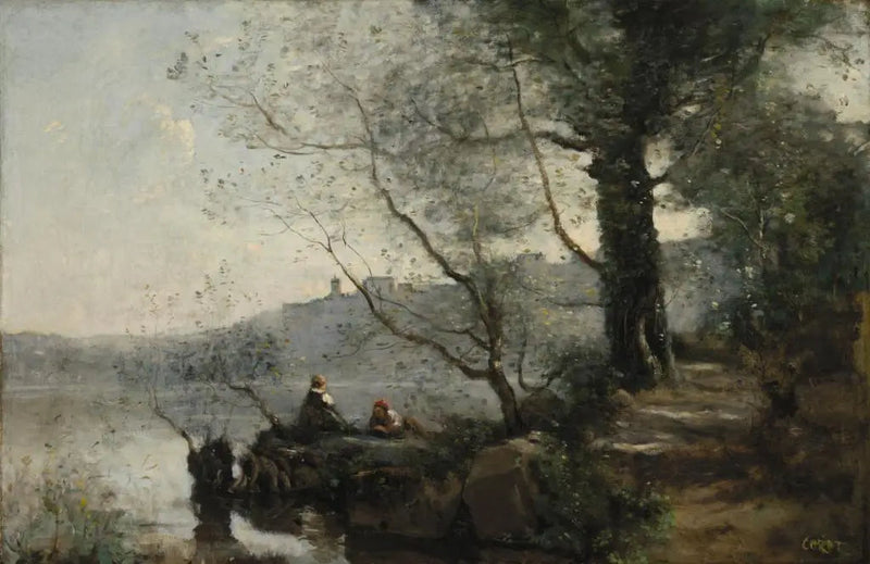 Näkymä Garda-järvelle - Jean-Baptiste Camille Corot