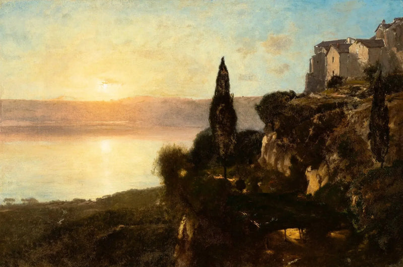 Näkymä Nemin järvelle - George Inness