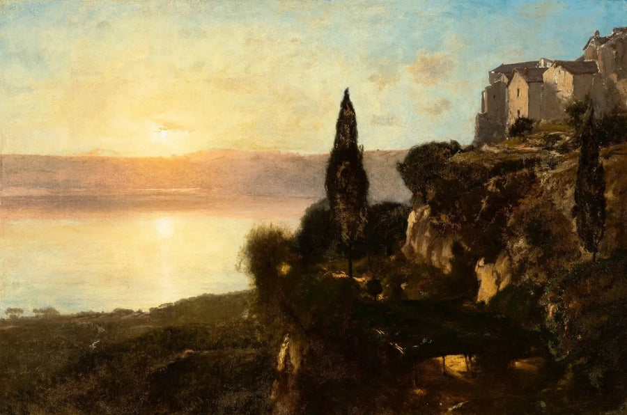Näkymä Nemin järvelle - George Inness