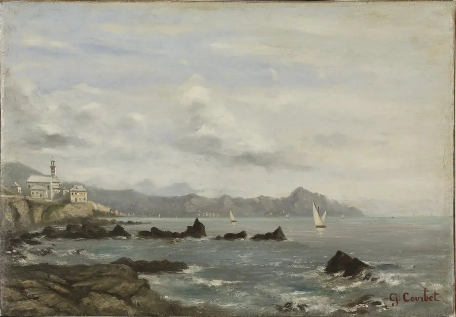 Näkymä Genevenjärvelle - Gustave Courbet