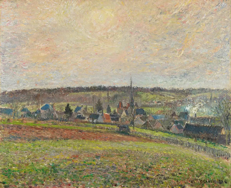 Näkymä Éragny-kylään - Camille Pissarro