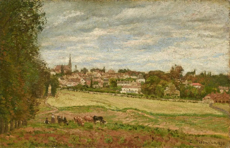 Näkymä Marly-le-Roi -kylään - Camille Pissarro