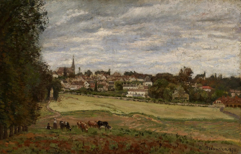 Näkymä Marly-le-Roi -kylään - Camille Pissarro