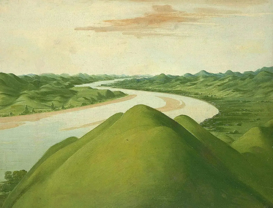 Näkymä « Cross Timbers » -alueelle, Texas - George Catlin
