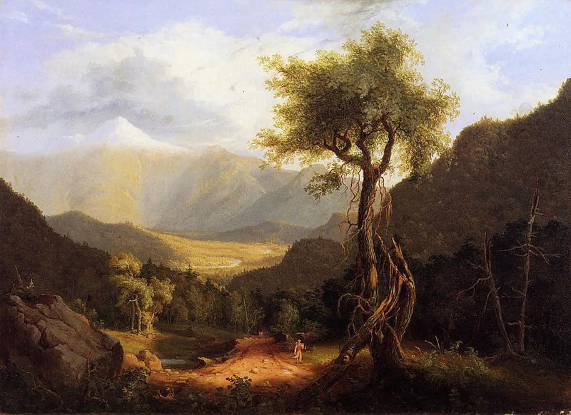 Näkymä Valkoisille vuorille - Thomas Cole