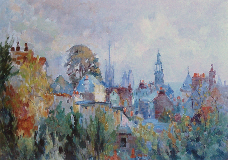Näkymä Rouenista - Robert Antoine Pinchon