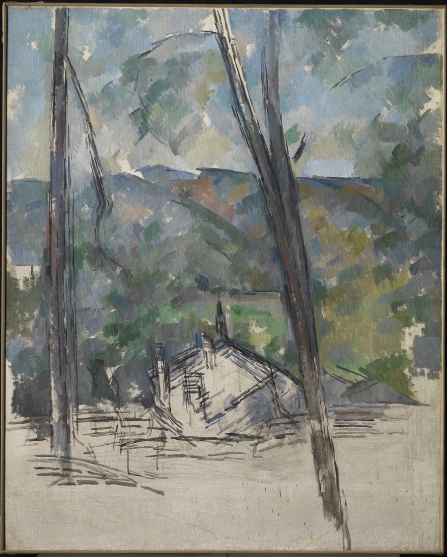 Näkymä Tholonet'n tielle lähellä Château Noiria - Paul Cézanne