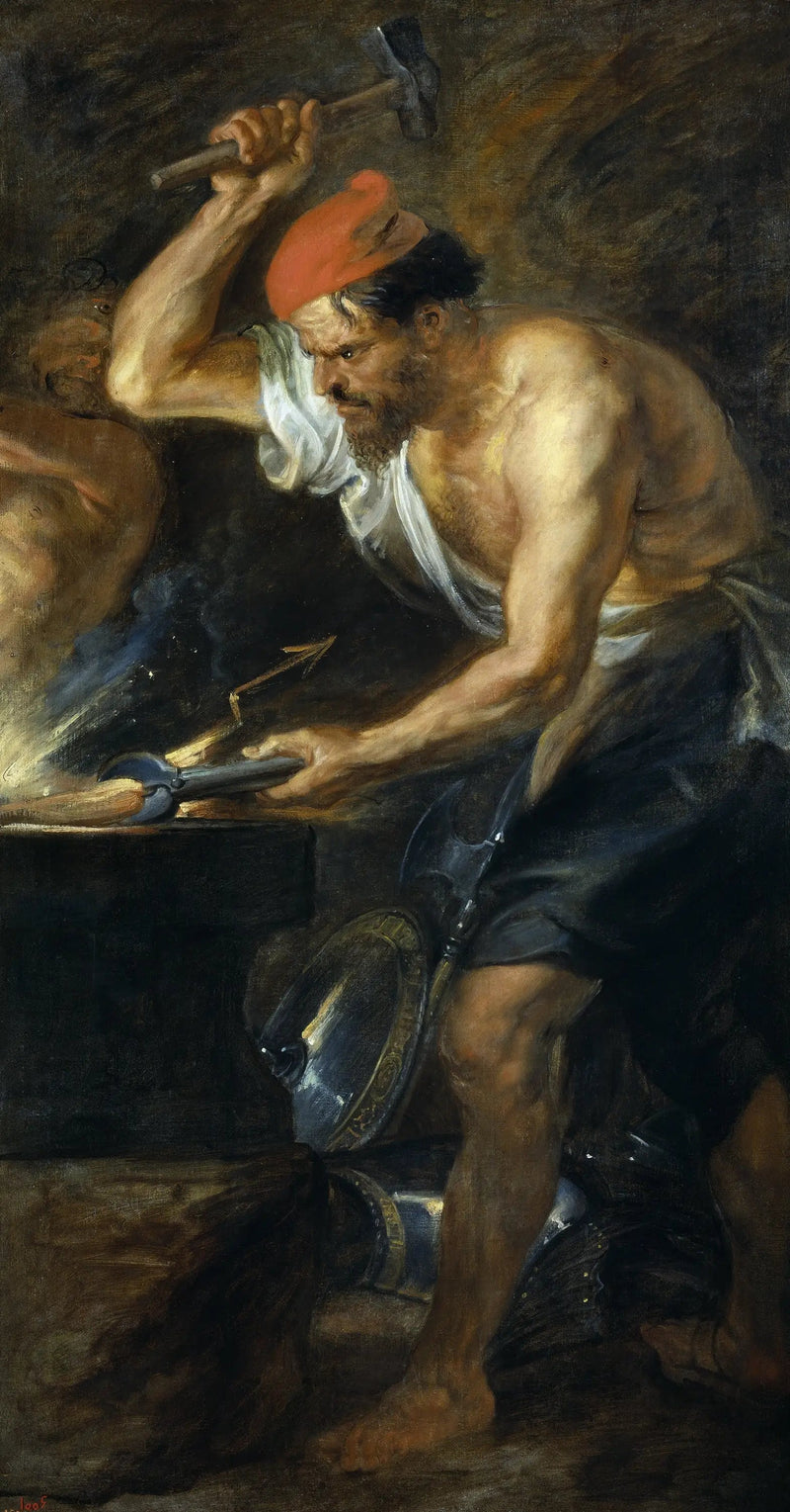 Vulcain muovaa Jupiterin ukkosenjylinät - Peter Paul Rubens