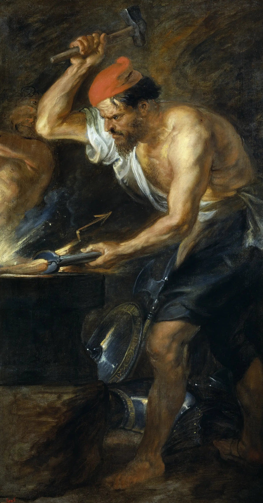 Vulcain muovaa Jupiterin ukkosenjylinät - Peter Paul Rubens