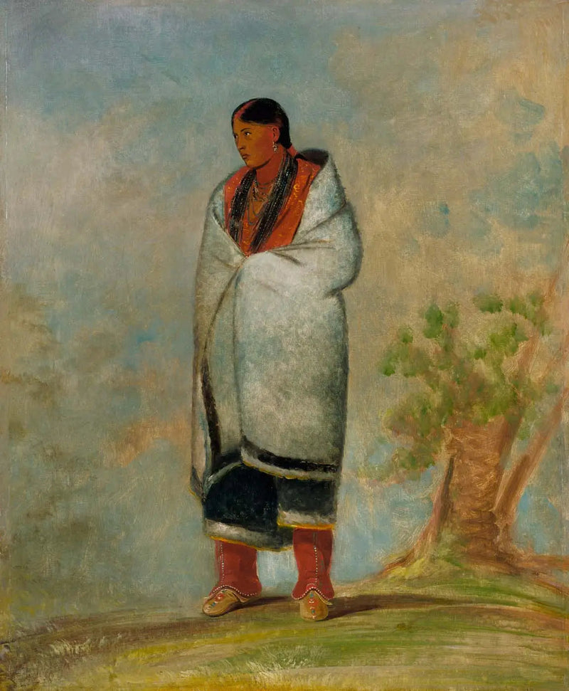 Wa-quóth-e-qua, hirven vaimo, valaan vaimo - George Catlin