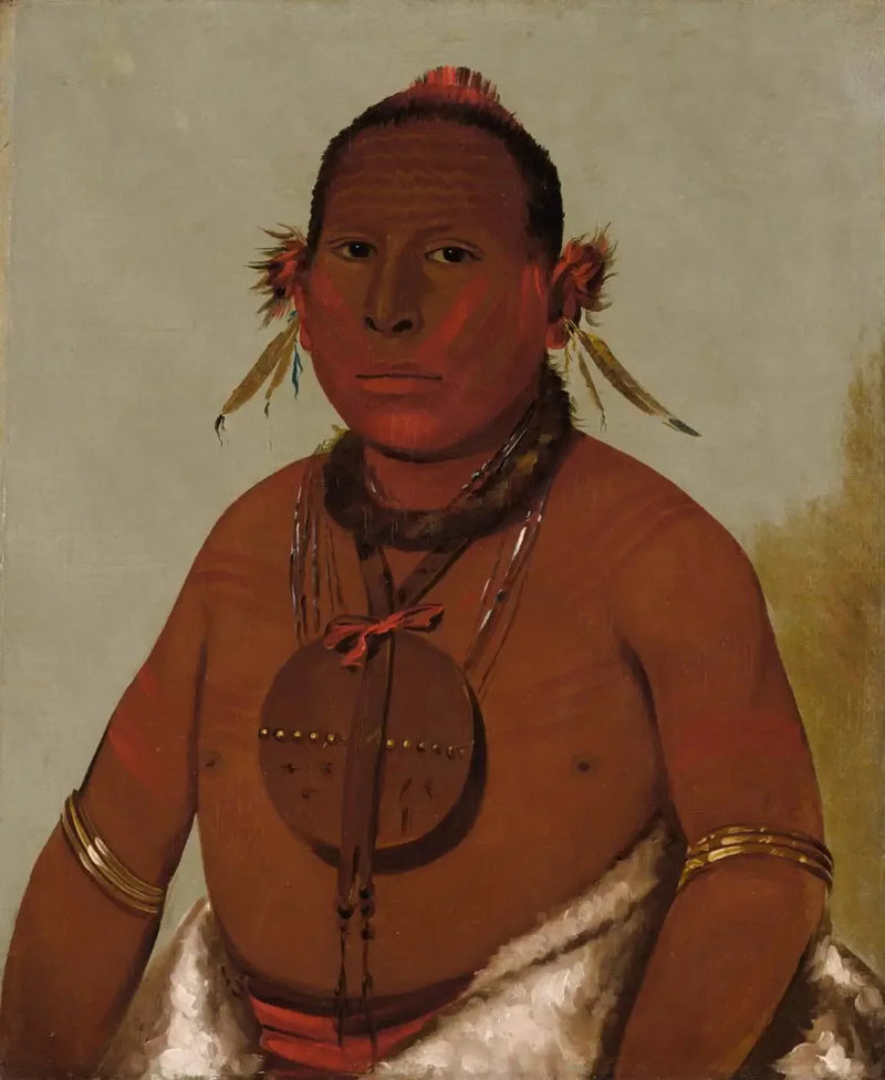 Wa-sáw-me-saw, Leijonankeihtävä, nuorin poika Musta Falcon - George Catlin
