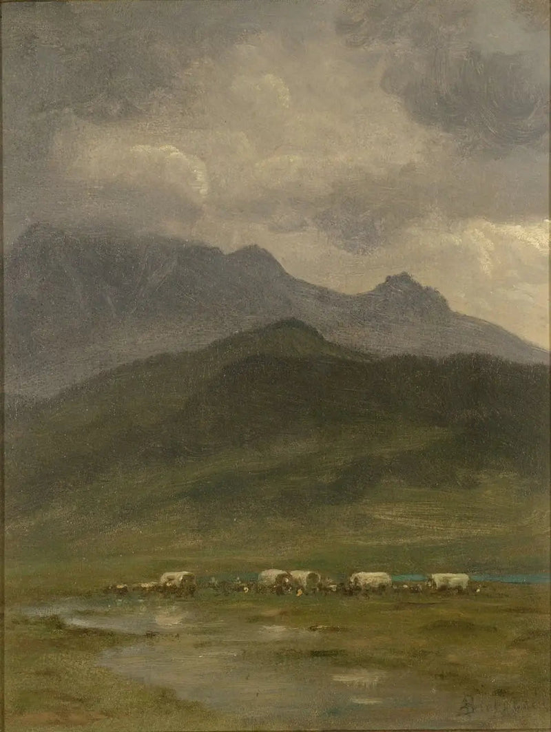 Peitteelliset vaunut - Albert Bierstadt