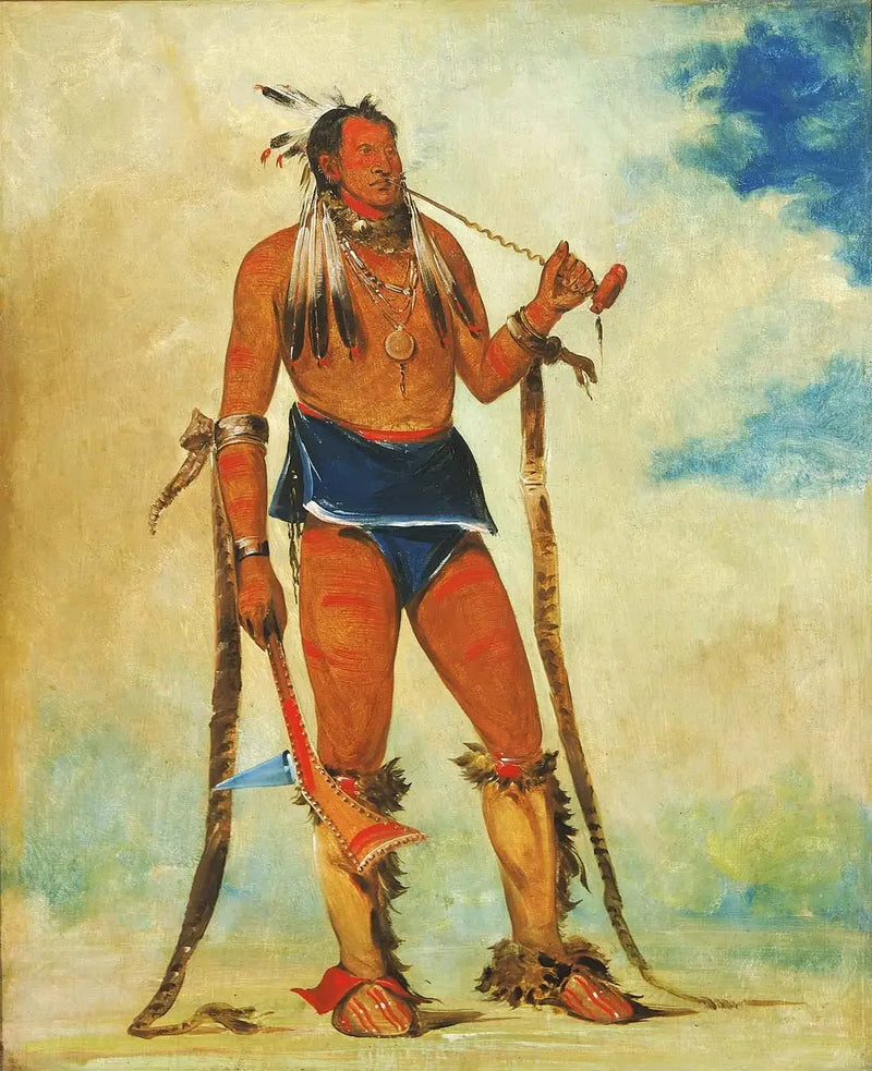 Wah-chee-háhs-ka, mies, joka laittaa kaiken ulos - George Catlin