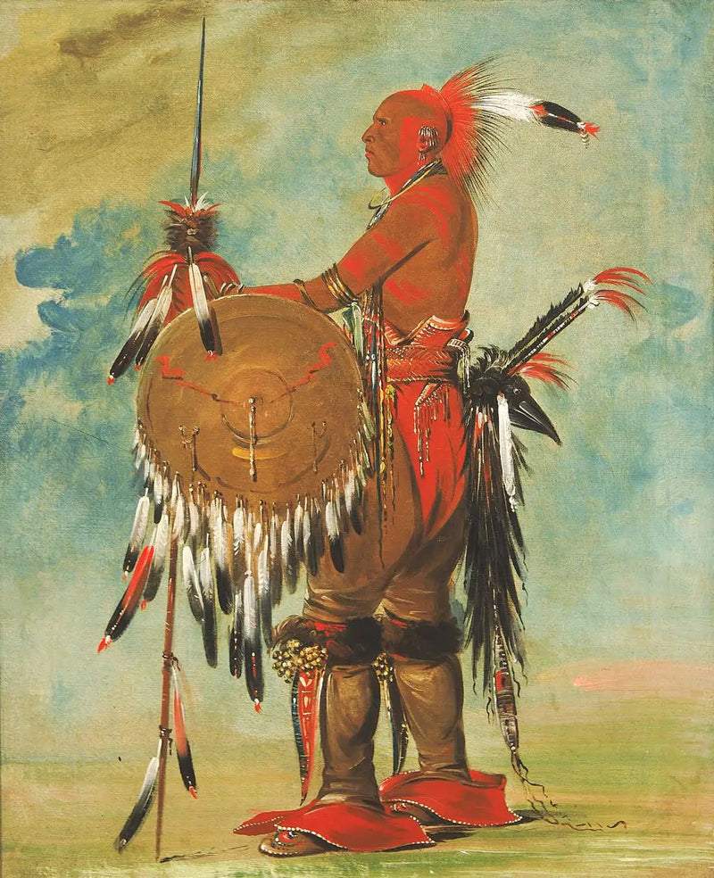 Wáh-pa-ko-lás-kuk, karhun jälki - George Catlin