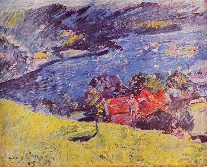 Walchensee, Keltainen niitty - Lovis Corinth