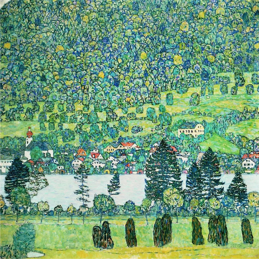 Waldabhang Unterachissa Attersee-järvellä - Gustav Klimt