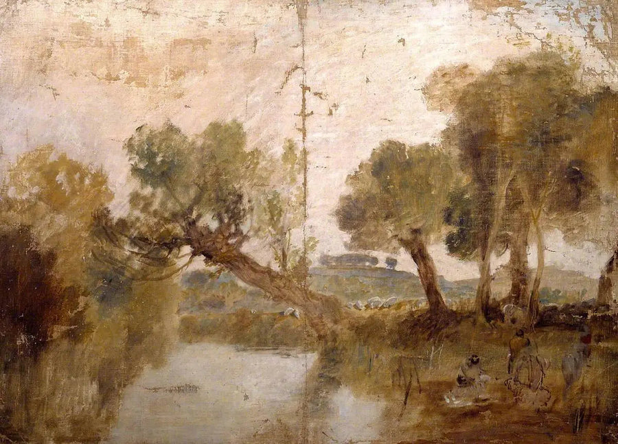 Lampaita pesemässä - J. M. W. Turner