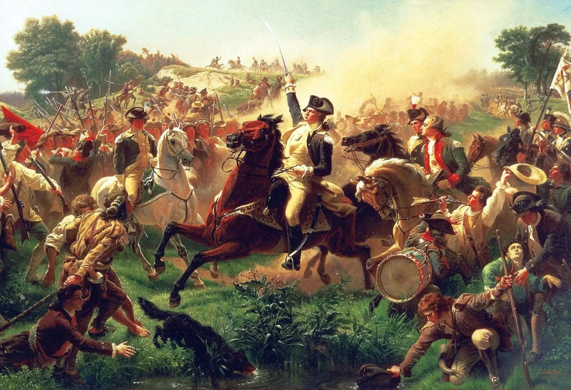 Washington kokoaa joukkoja Monmouthissa - Emanuel Leutze