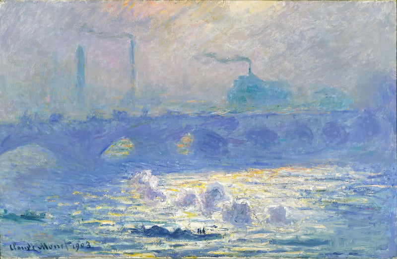 Waterloo-silta, auringonvaloefekti - Claude Monet