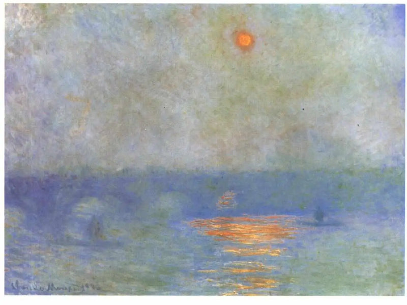 Waterloo-silta: aurinko sumussa - Claude Monet