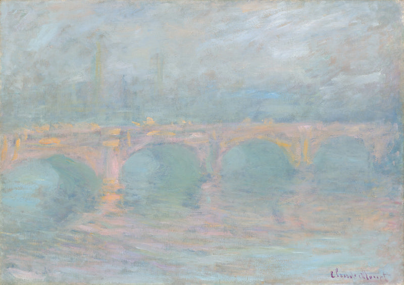 Waterloon silta auringonlaskun aikaan - Claude Monet