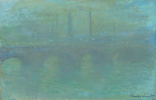 Waterloon silta, hämärässä - Claude Monet