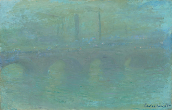 Waterloon silta, hämärässä - Claude Monet