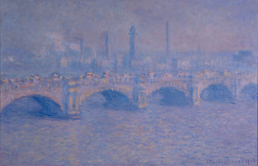 Waterloon silta, auringonvaloefekti - Claude Monet