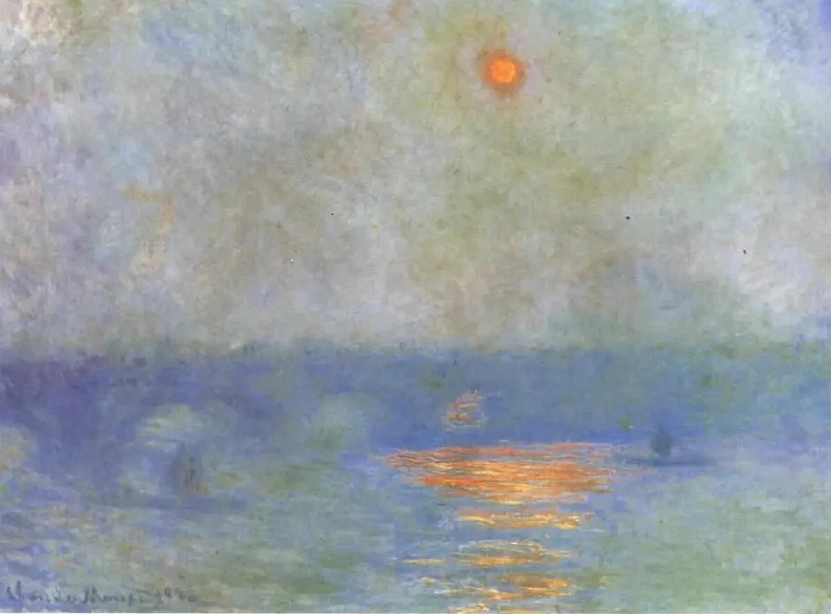 Waterloo Bridge: aurinko sumussa - Claude Monet