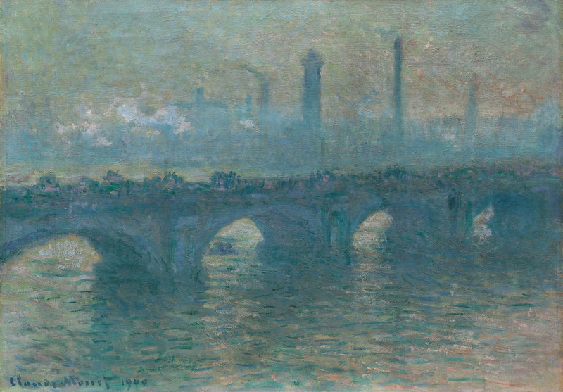 Waterloo Bridge, harmaa sää, Chicago W1557 - Claude Monet