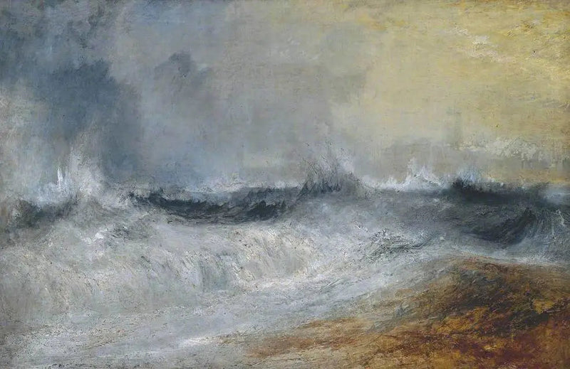 Aallot murtuvat tuuleen - J. M. W. Turner