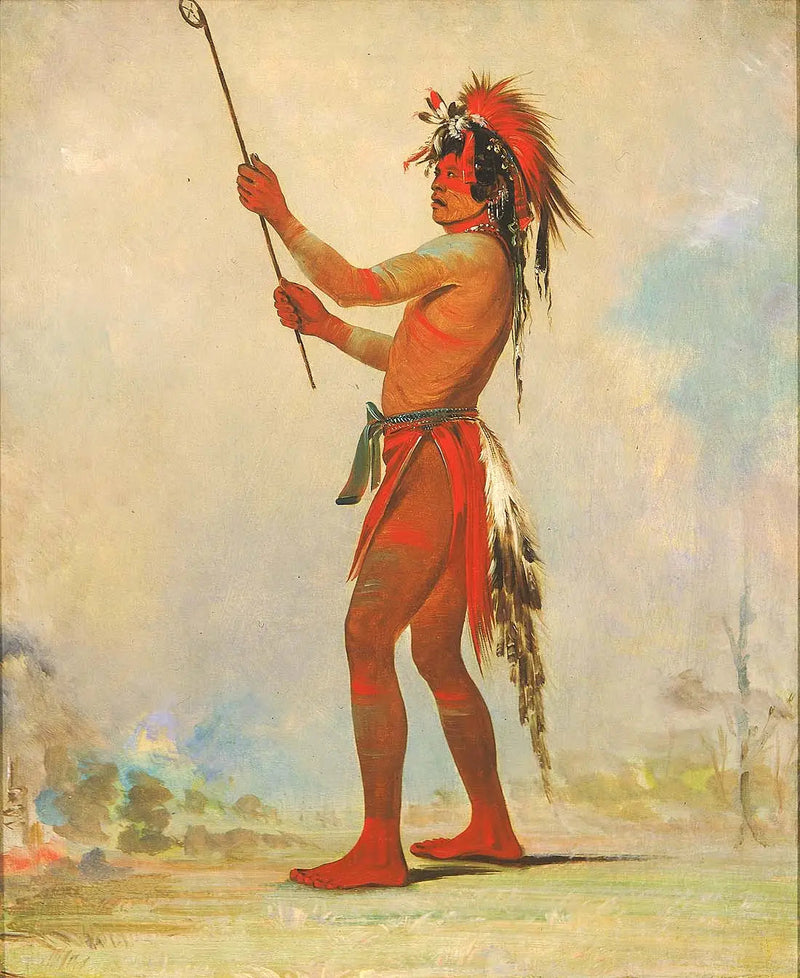 We-chúsh-ta-dóo-ta, Red Man, arvostettu pallopelaaja - George Catlin