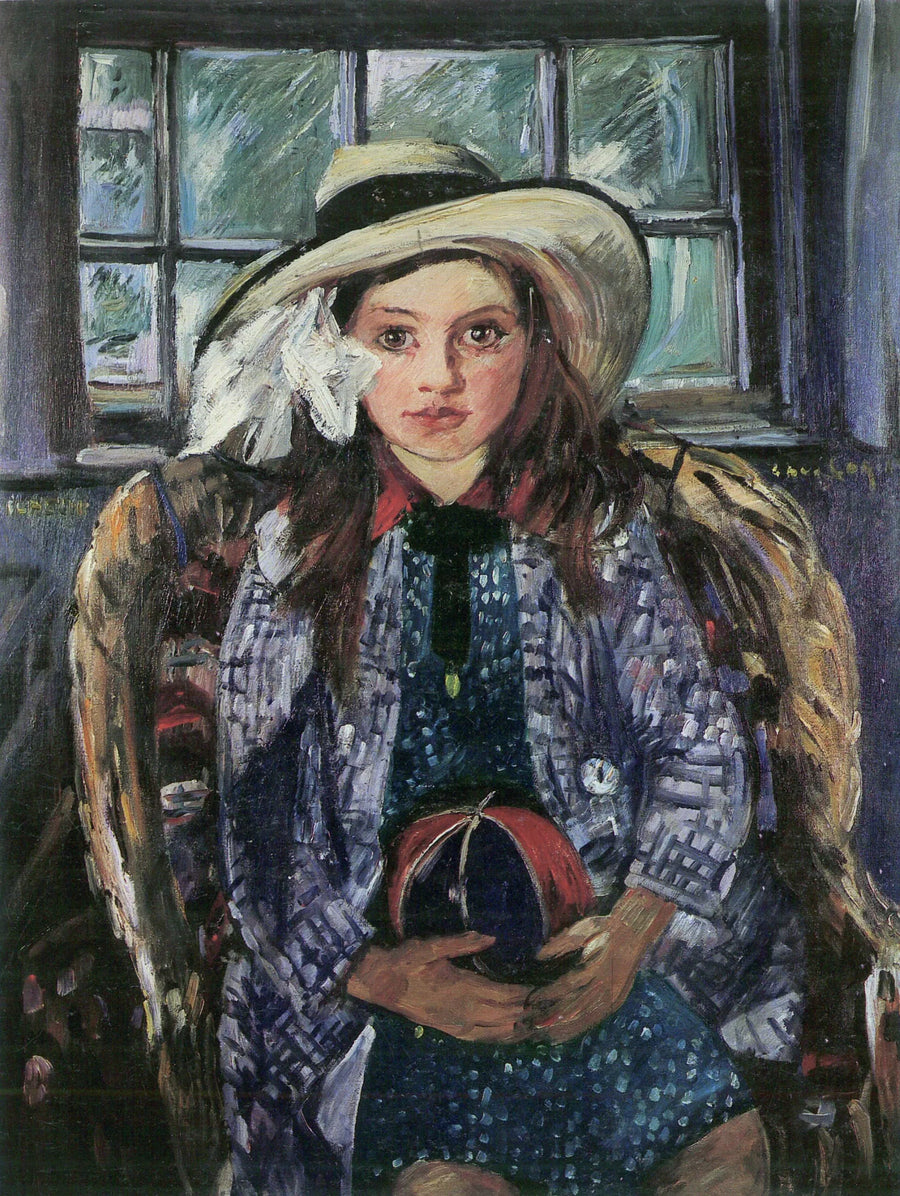 Wilhelmina pallon kanssa - Lovis Corinth