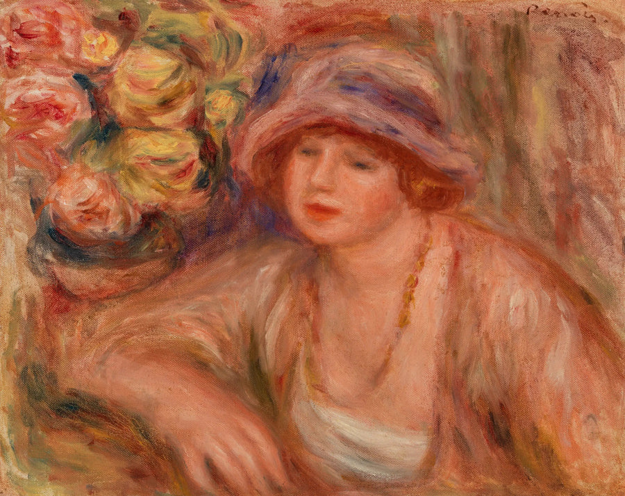 Nojautuva nainen - Pierre-Auguste Renoir