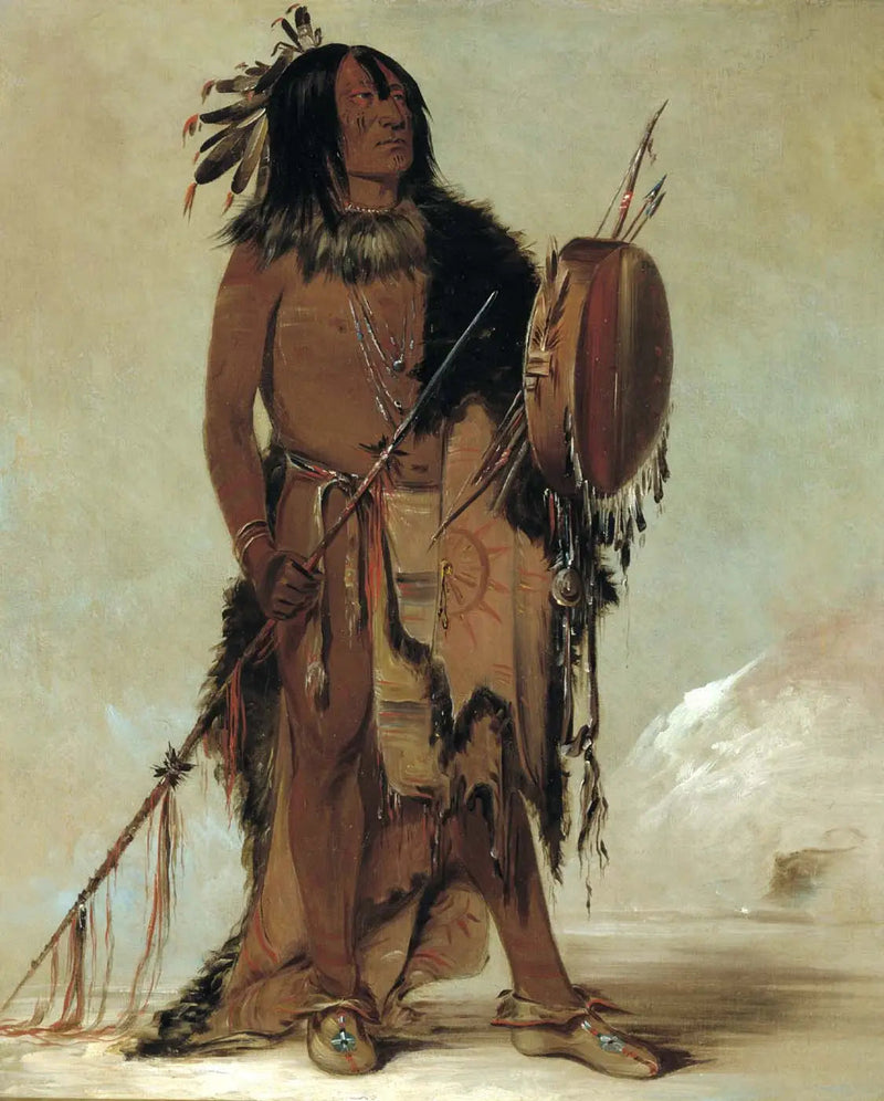 Wún-nes-tou, Valkoinen puhveli, vanha parantaja - George Catlin