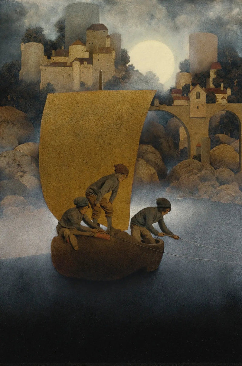 Wynken, Blynken ja Nod - Maxfield Parrish