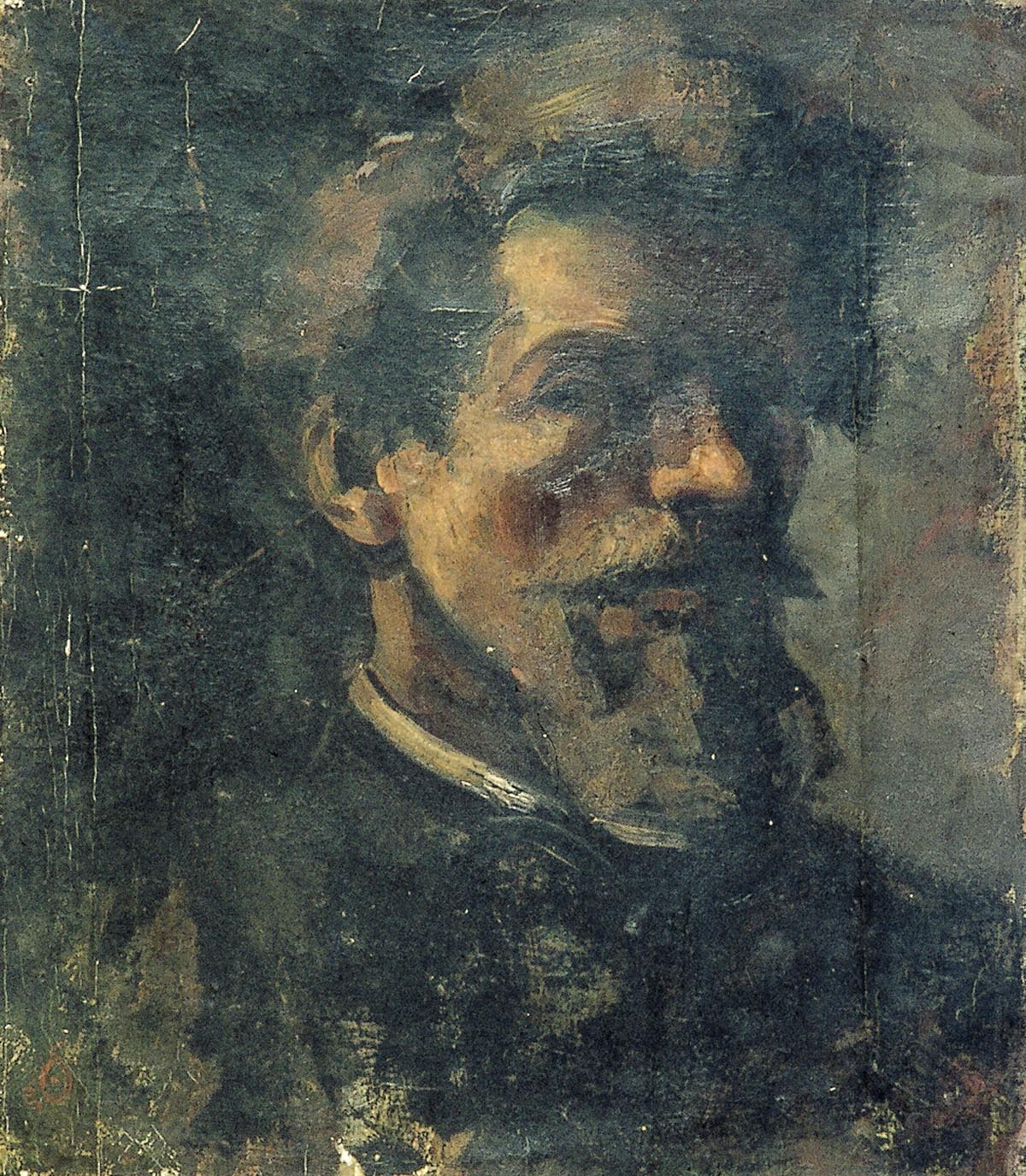 Zelfportret met baard - Theo van Doesburg