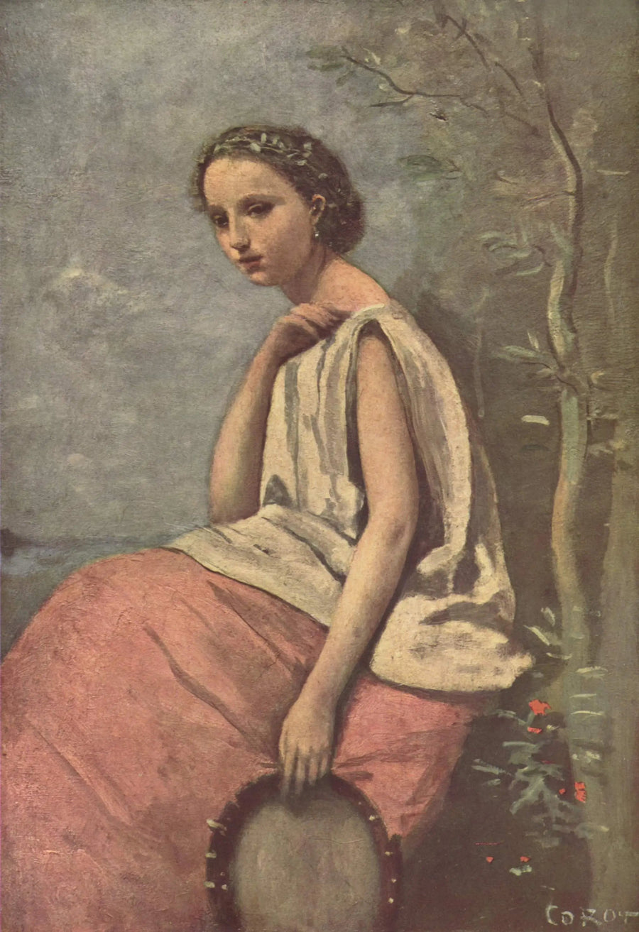 Zingara basque-rummulla - Jean-Baptiste Camille Corot