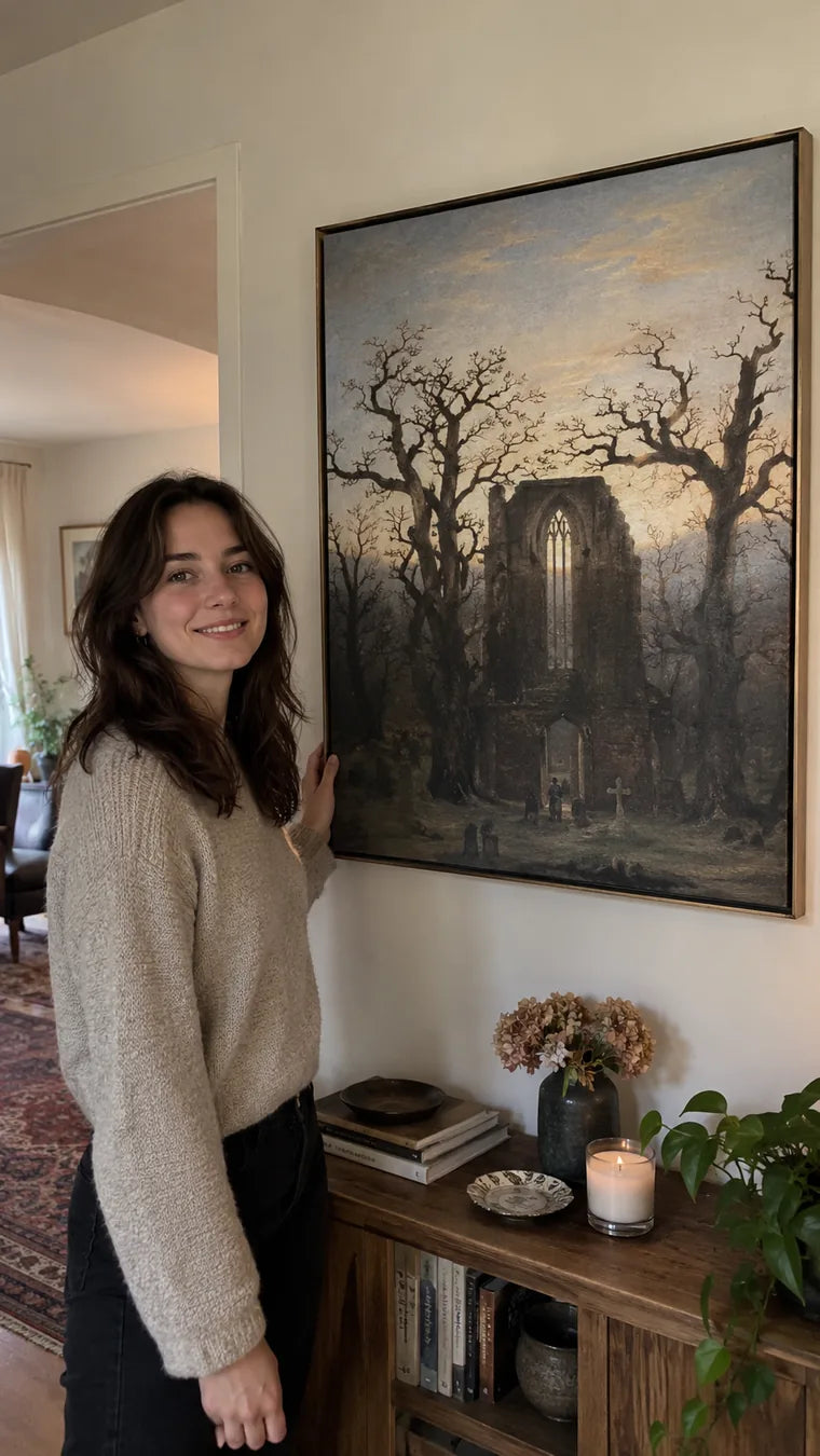 An artwork in its surroundings